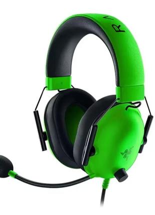 Наушники проводные razer blackshark v2 x green с адаптивным звуком для игр и микрофоном