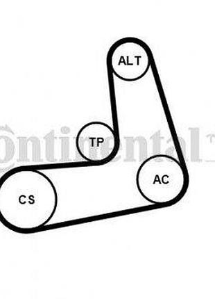 Комплект ремня bmw:f36 ,x1e84 ,x4f26 ,x3f25 ,z4e89 ,f20 ,f21 ,f23 ,f22 ,f87 ,f30 ,f35 ,f80 (6pk1005k2 continental)