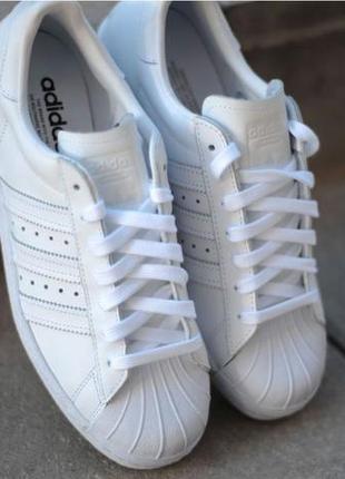 Шкіряні оригінальні кросівки adidas superstar 80s