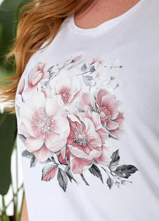 Летняя женская футболка из вискозы батал2 фото