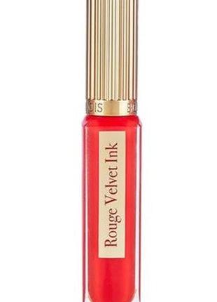 Жидкая матовая помада для губ bourjois rouge velvet ink liquid lipstick 09 rouge a reves, 3.5 мл