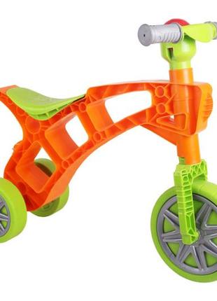 Детский беговел каталка ролоцикл технок 3220txk(pink розовый оранжевый , лучшая цена