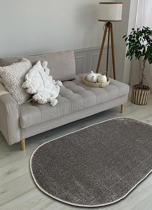 Ковер овальный 1.0 х 2.0 м soft shine grey+beige / grey+beige 00000a