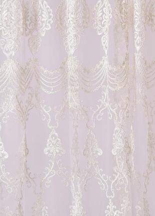 Ткань тюль сетка с вышивкой милена v-altin
