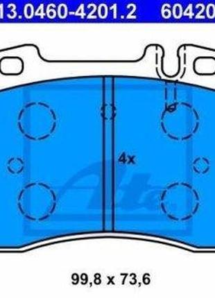 Тормозные колодки передние mercedes:190w201 ,c-classw202 ,clk ,e-classw124 ,e-classw210 ,sl (13046042012 ate)