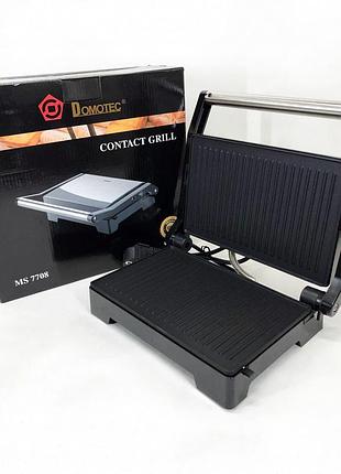 Электрогриль для приготовления бургеров дома domotec ms-7708, прижимной fv-311 электро гриль