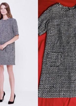 Твидовое платье zara