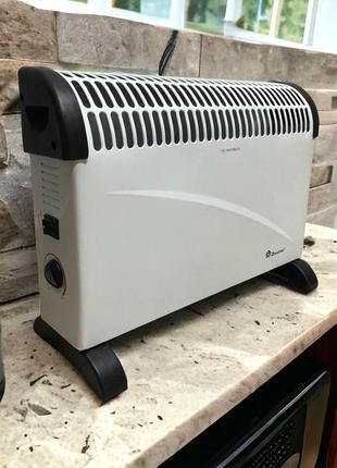 Конвектор domotec ms-5904 з терморегулятором до 2000 вт, електричний конвектор із захистом від перегрівання