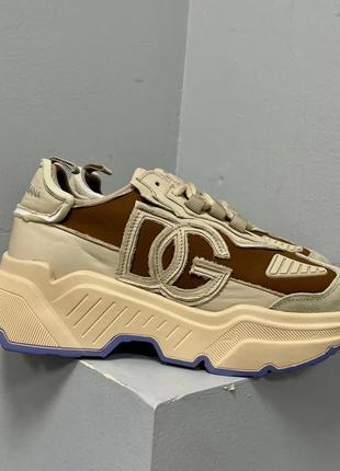 D&g daymaster sneakers beige