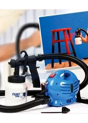 Аппарат для покраски стен paint zoom, краскопульт для эмали, электрический пуливизатор qc-460 для краски
