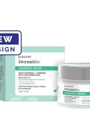 Зволожувальний крем з керамідами dermolite ceramide cream 100 г