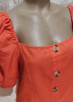 Новая натуральная короткая блузка корсет 50-523 фото