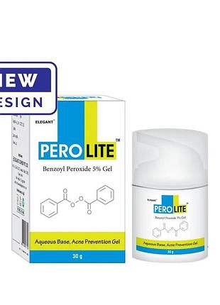 Гель от акне perolite gel 5% benzoyl peroxide, 30 мл