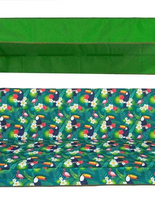 Комплект подушок для гойдалки водовідштовхуючий egarden toucan green 170x110x6 зелений тент 120x200
