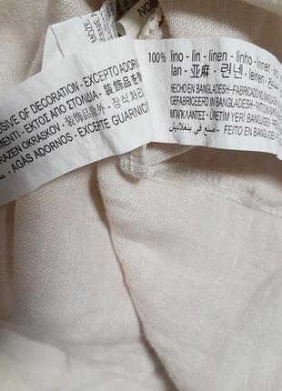 Льняная блуза с расклешенными рукавами и кисточками zara10 фото