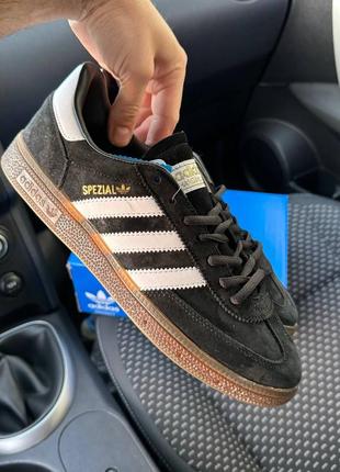 Кроссовки мужские adidas spezial handball black white