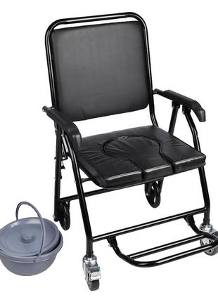 Крісло-каталка із санітарним обладнанням