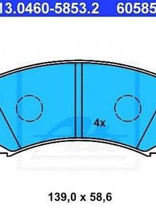 Тормозные колодки передние mitsubishi:grandis ,pajero (13046058532 ate)