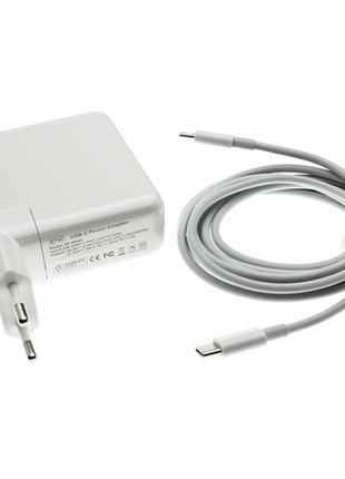 Блок живлення для ноутбука apple ae87 type-c pd 87w + кабель type-c 2 метри