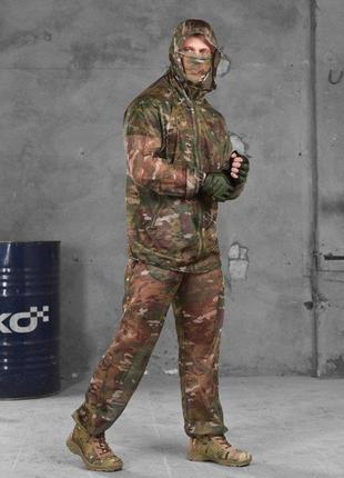 Тактичний маскувальний костюм сітка мультикам маскхалат мультикам військовий камуфляжний костюм сітка3 фото