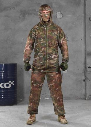 Тактичний маскувальний костюм сітка мультикам маскхалат мультикам військовий камуфляжний костюм сітка2 фото