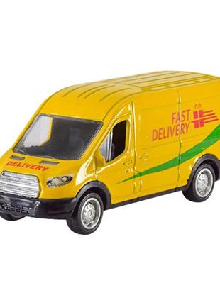 Машина дитяча вантажівка автопрім ap7426 масштаб 1:64 жовтий pokuponline