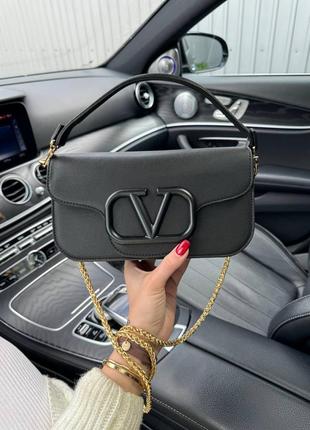 Сумка жіноча в стилі valentino black