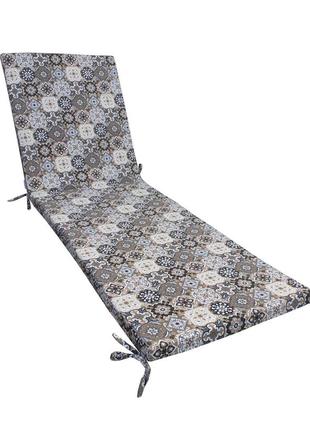 Матрац для шезлонга egarden gres gris 195x58x4 см