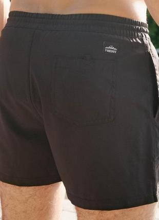 Короткие мужские шорты пляжные для купания и плавания  pobedov pool day черные4 фото