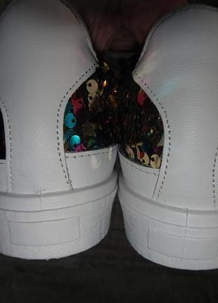 Kate gray кожаные кеды сникерсы р. 39 -25см