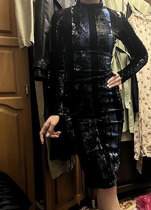 Сукня вишукана вечірня з блискітками