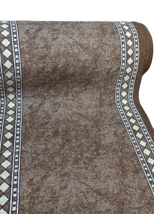 Килимова доріжка dinarsu epik коричнева шириною 80 см