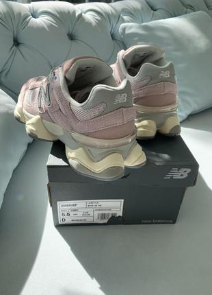 Шикарные женские кроссовки new balance 9060 pink grey розовые10 фото