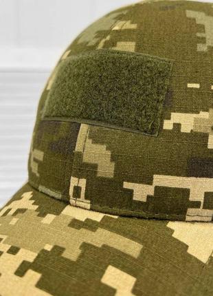 Тактична кепка бейсболка військова зсу піксель з липучкою3 фото