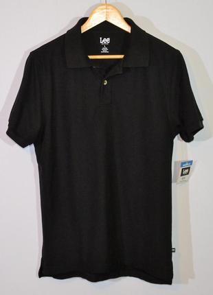 Поло чорне lee polo shirt