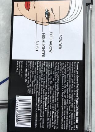 Тени хайлайтер румяна пудра lcf palette палетка набор для макияжа лица тени для век...