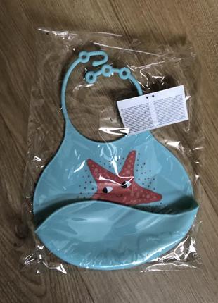 Новий дитячий слюнявчик силікон дівчинка хлопчик