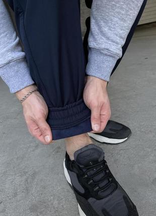 Чоловічі штани softshell 'basic' теплі штани на мікрофлісі з кишенями та на манжетах софтшелл сині6 фото