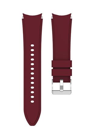 Силиконовый ремешок watchbands classic для samsung galaxy watch 4 40 мм темно-красный