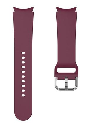 Силиконовый ремешок watchbands oneline для samsung galaxy watch 4 44 мм темно-красный