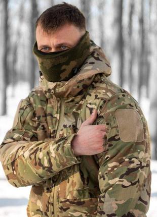 Тактический военный костюм зимний, тактическая форма всу куртка + штаны мультикам4 фото