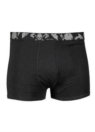 Труси mil-tec (2 шт. в комплекті) boxer shorts black, тактичні труси чорні, чоловічі труси набір польові