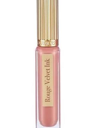 Рідка матова помада для губ bourjois rouge velvet ink liquid lipstick 02 belle inco-nude, 3.5 мл