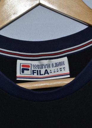 Футболка однотонна fila white line t-shirt4 фото