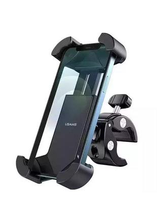 Велотримач для мобільного usams us-zj064 cycling shockproof phone holder black