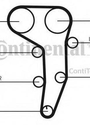 Ремень грм audi:a3 ,a4b7 ,a6c6 /jeep:compass ,patriot /mitsubishi:grandis ,lancer (ct1051 continental)