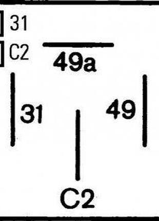 Реле поворотов audi:80b2 ,80b3 ,80b4 ,90 ,100c3 ,100c4 ,200 ,a6c4 ,a8 ,coupe (4dm003360021 hella)