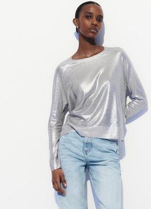 Светр тонкого з напиленням zara