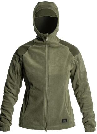 Тактична жіноча флісова кофта  helikon-tex  cumulus heavy fleece taiga green