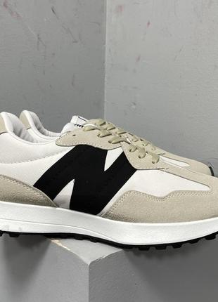 Nb 327 ‘white beige black logo’